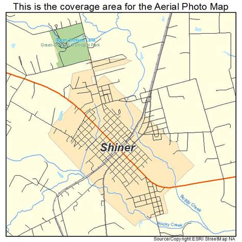 shiner texas map.